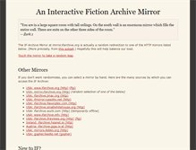 Tablet Screenshot of mirror.ifarchive.org